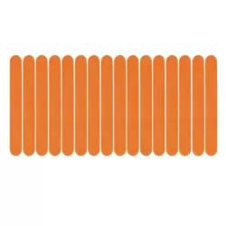 Natural Wooden Ice Cream Popsicle Sticks For Arts And Crafts 50pcs- Orange