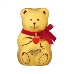 Lindt Teddy Bear Shaped Milk Chocolate Wrapped In Golden Paper- 40gms