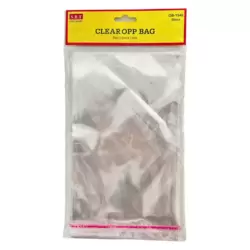 SBT Stationery Self-Adhesive 50 Pieces Transparent Cellophane Opp Bag- 23X15cm