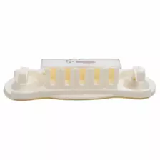 Jinghong Powerful Suction Wall Toothbrush Rack or Holder Easy to Fix and Convenient for Space, 5 Brushes Storage