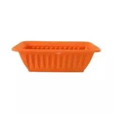 Rectangular Snow Drop Window Garden Pot, Plastic Planter Highly Durable Plant container for Indoor Home Decor and Outdoor Balcony Garden, Brown- 14.5 Inch