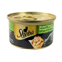 Sheba Wet Cat Food With The Flavor Of Tuna And Snapper In Gravy- 85gms