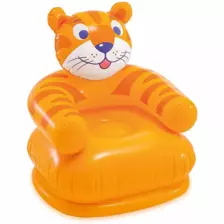 Intex Inflatable yellow colored Happy Animal Chair, tiger - 68556