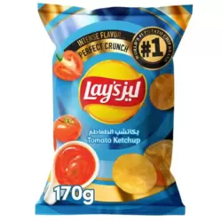 Lays Tomato Ketchup Flavoured Potato Chips - 170g Pack