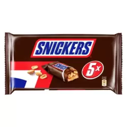 Snickers Chocolate Bars with Peanuts and Caramel 5 Bars-5X50gms