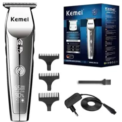 Kemei Professional Hair Clipper Trimmer For Men- White