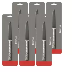 Kovar Stainless Steel Butter Knife Black With Marble Design Handle- 6pcs