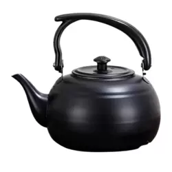 Stainless Steel Kettle Tea Pot with Removeable Infuser for Loose Tea- Black