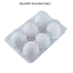 Al Khaleej Fresh White Eggs- 6pcs (Delivery in Dubai Only)