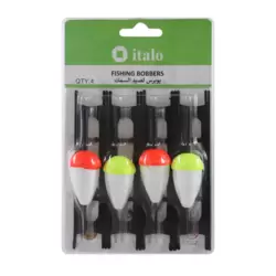 Italo Fishing Bobbers Hard Foam Snap-on Floats Micro Sharp Fishing Floats- 4pc
