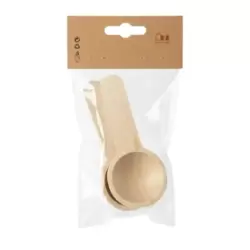 Bambu Cini Natural Bamboo Mini Kitchen Cooking Spoon Set- 2pcs