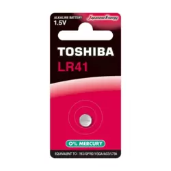 Toshiba LR41 Alkaline Battery 1.5V With 0percent Mercury- 1pc