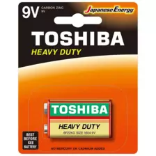 Toshiba Heavy Duty 9V Carbon Zinc Battery, Pack of 1 pc