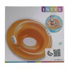 Intex Sit N Lounge, Sitting Swimming Wet Set With Handle - Orange