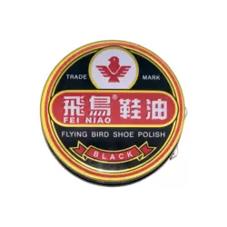 Flying Bird Wax Shoe Polish Black For Leather Shoe- Black