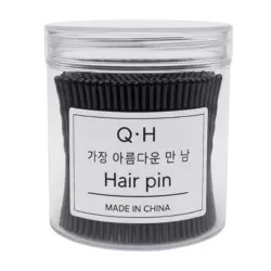 Black Bobby Pins Heavy Grip Reuseable Hair Styling Pins- 100pcs