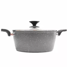 Beefit Cooking Pot 30cm Size, Healthy Cooking, Marble Coating, Non-Stick Pot with Glass Lid, Induction Pot