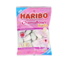 Haribo Chamallows Soft and Fluffy Strawberry Flavour Gummy Candy- 70 gm