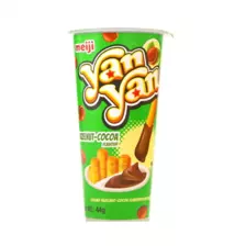 Meiji Yan Yan Hazelnut Cocoa Flavour Dip Biscuit Sticks- 44gms