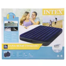 Intex Dura Beam Standard Airbed 60 x 80 x 10inch- Blue