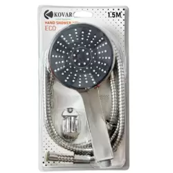 Handheld Shower Head with Spray and Bracket Round Set