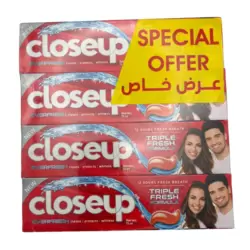 Closeup Everfresh Triple Fresh Formula Toothpaste- 4X75ml