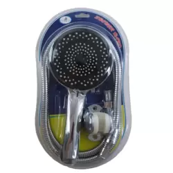 Handheld Shower Head with Spray and Bracket Set-Round