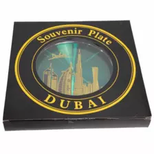 Dubai Themed decorative suvenir plate with stand
