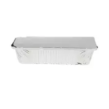 Ecno Pack Aluminium Food Containers with Lid 25X18cm- 10pcs