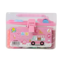 Soft And Smooth Play Dough With Creative Modelling Tools And Cutter 24 Colors- Pink