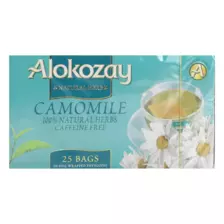 Alokozay Camomile Tea, 100 Percent Natural Herbs Caffeine Free, Box of 25 Tea Bag