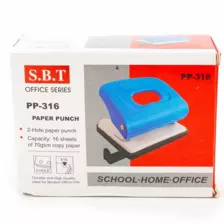 SBT paper 2 hole puncher 12mm Holes Manual Binding Tool Portable Paper Punch for Office School.
