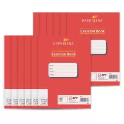 Paperline Notebook, Single Line Note Book, A5+ 160 X 210mm, 50 Sheets- Set of 12 Notebooks