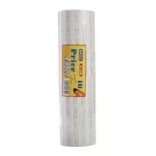 Basic Price Gun Stickers Tag, Label Stickers for Price Tag Machines, 750 Labels Per Roll- Pack of 10 Rolls
