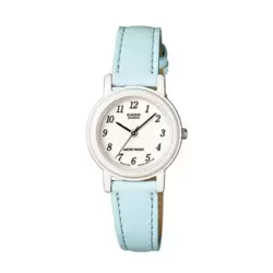Casio Standard Original Blue Leather Strap Analog Ladies Watch- LQ-139L-2BDF