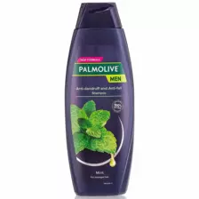 Palmolive Men Anti-Dandruff and Anti-Fall Shampoo For Damaged Hair, 100% Natural Ingredients, Mint S