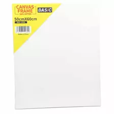White Blank Basic Canvas Frame, Artist Canvas Board, 100% Raw Cotton 50cm x 60cm