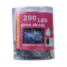Super Bright Decorative Colorful Lights With Programmer & Different Functions - 200 Led Lights