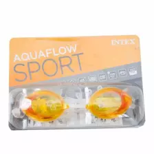 Intex aquaflow sport goggles; Intex sport racing googles; Anti-Fog Swimming Goggles; Protection lenses goggles; Hydro-pro swimming goggles White blue