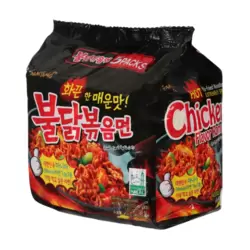 Samyang Buldak Hot Chicken Flavor Ramen Fried Instant Noodles- 5X140gms