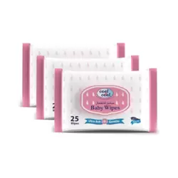 Cool & Cool Baby Wipes 25'S - Pack Of 3