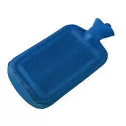 Classic Rubber Hot Water Bag For Medical Treatment Therapy At Home- Blue