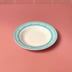 Sarvah Melamine 7 Inch Coring Ware Floral Designed Soup Plate- White