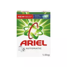 Ariel Automatic Laundry Detergent Powder with Dual Enzyme Technology- 1.5Kg