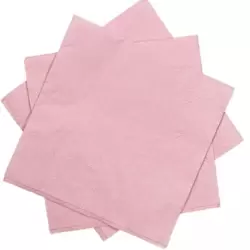 Party Time 3 Ply Foldable Soft Disposable Paper Napkin For Party 6pcs- Pink