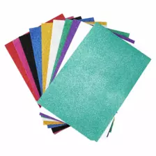 Glitter Foam Sheets, Self-Adhesive Sticky, Crafting Sponge for Arts Diy Projects in Assorted Colors- 20X30cm