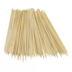 Disposable Natural Barbecue Bamboo Skewers Size 30cm- 50pcs