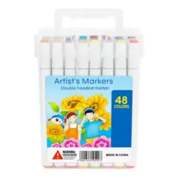 Artist Maker Double Headed Markers With Fine Tips- 48pcs