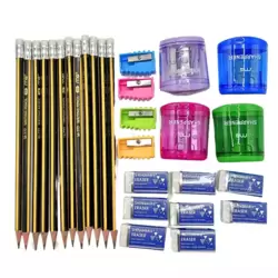 Ma 4 in 1 School Basic Stationery Kit With Box- 28pcs