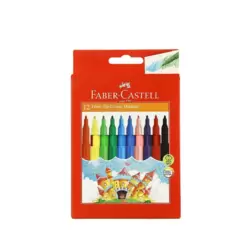 Faber Castell Fibre Tip Color Marker Bright Smooth Colors- 12pcs